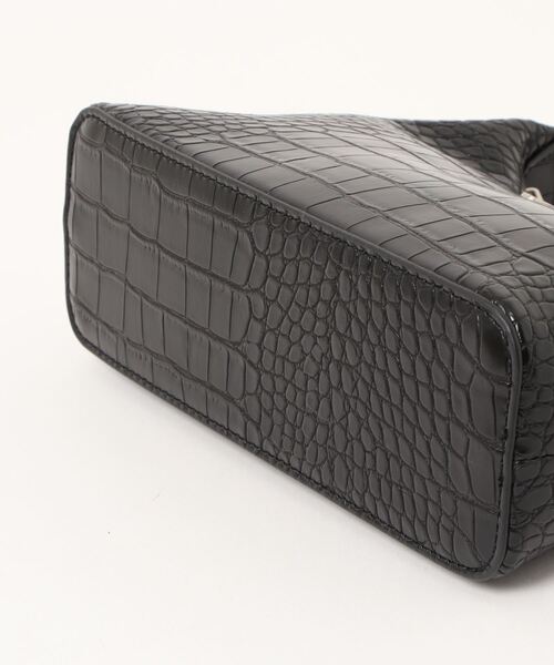 X-girl（エックスガール）の「【X-girl /エックスガール】 FAUX CROC MINI HAND BAG（ハンドバッグ・レディース・ブラック/ホワイト/ライトグリーン・FREE）」の5枚目の写真