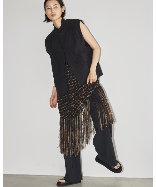 TODAYFUL(トゥデイフル)の「テープヤーンクロシェットワンピース(ワンピース・レディース・ブラック/チョコ・36inch/38inch)」の15枚目の写真