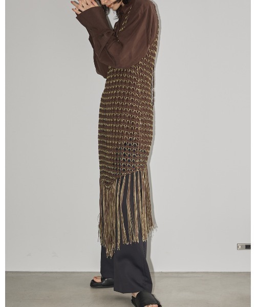 TODAYFUL(トゥデイフル)の「テープヤーンクロシェットワンピース(ワンピース・レディース・ブラック/チョコ・36inch/38inch)」の21枚目の写真
