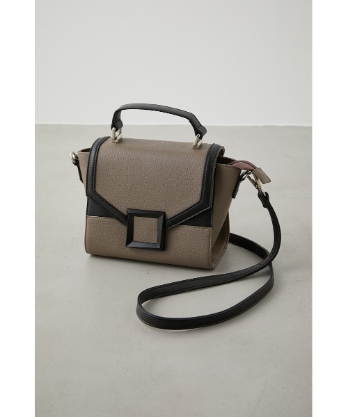 AZUL by moussy(アズールバイマウジー)の「BLACK BUCKLE BAG/ブラックバックルバッグ(ショルダーバッグ・レディース・ホワイト系その他/ベージュ系その他/ブラック・FREE)」の19枚目の写真
