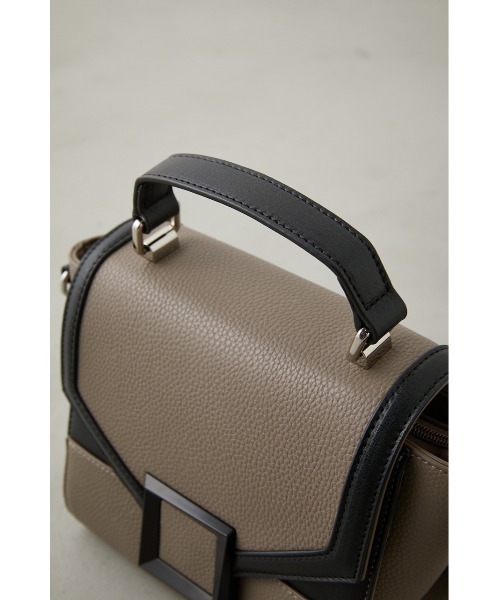 AZUL by moussy(アズールバイマウジー)の「BLACK BUCKLE BAG/ブラックバックルバッグ(ショルダーバッグ・レディース・ホワイト系その他/ベージュ系その他/ブラック・FREE)」の15枚目の写真