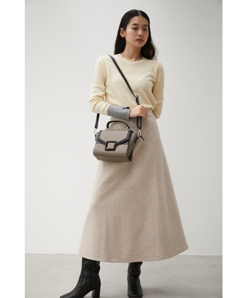 AZUL by moussy(アズールバイマウジー)の「BLACK BUCKLE BAG/ブラックバックルバッグ(ショルダーバッグ・レディース・ホワイト系その他/ベージュ系その他/ブラック・FREE)」の9枚目の写真