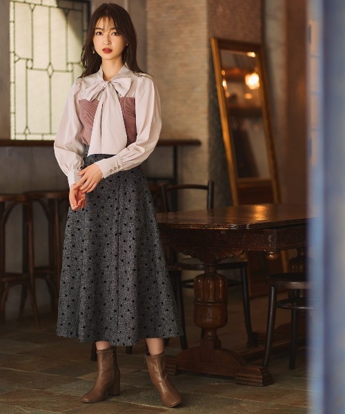 WILLSELECTION（ウィルセレクション）の「ドットフロッキースカート