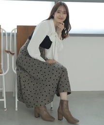 willselection ウィルセレクション フロッキードット スカート ドットフロッキースカート | ウィルセレクション(WILLSELLECTION