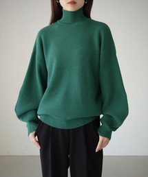 【cheriella】WEB限定片畦ハイネックニット