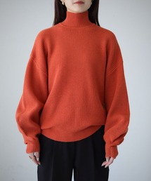 【cheriella】WEB限定片畦ハイネックニット