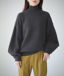 【cheriella】WEB限定片畦ハイネックニット