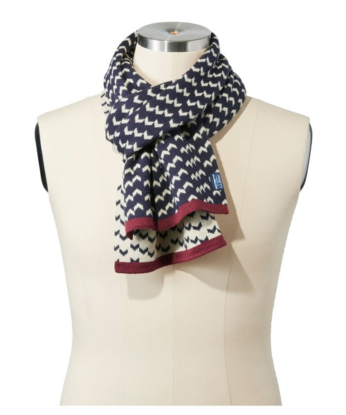 L.L.Bean（エルエルビーン）の「エル・エル・ビーン・ニット・スカーフ、プリント（マフラー・メンズ・ブルー系その他・OSFA）」の3枚目の写真