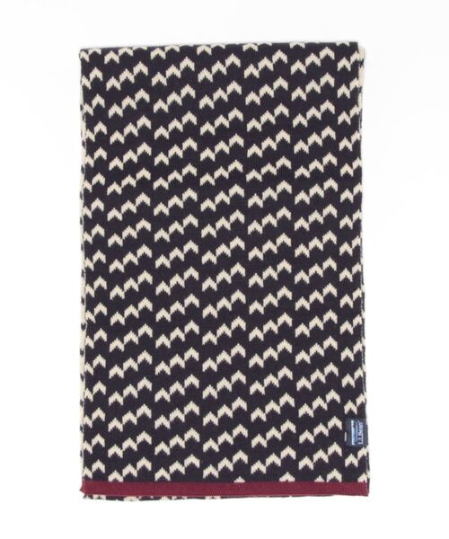 L.L.Bean（エルエルビーン）の「エル・エル・ビーン・ニット・スカーフ、プリント（マフラー・メンズ・ブルー系その他・OSFA）」の4枚目の写真