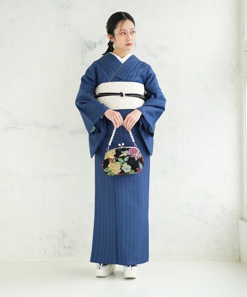 utatane（ウタタネ）の「洗える着物 ストライプ（着物）」 - WEAR