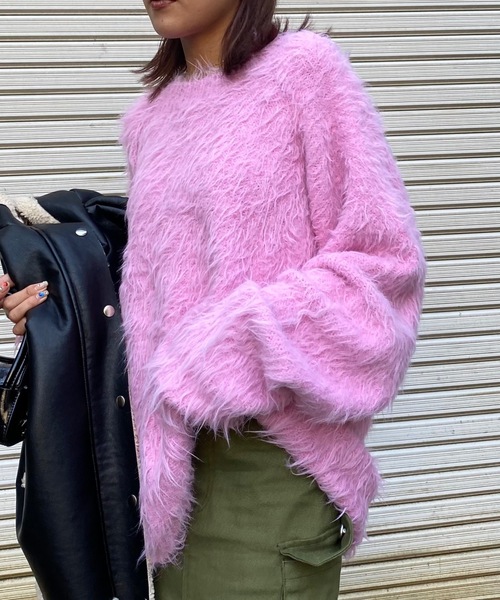 SHAGGIE（シャギー）の「オーバーサイズリッチシャギーニット（ニット