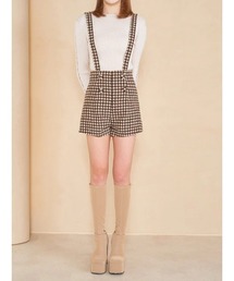 Darich | ハイウエストサスペンダーショートパンツ(その他パンツ)