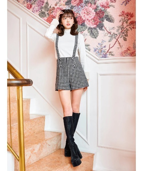 ハイウエストサスペンダーショートパンツ（その他パンツ）｜Darich