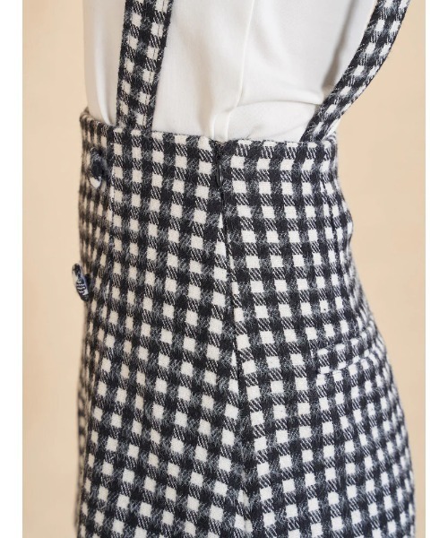 Darich(ダーリッチ)の「ハイウエストサスペンダーショートパンツ(その他パンツ・レディース・ブラウン/ブラック/チェック・M/S)」の16枚目の写真