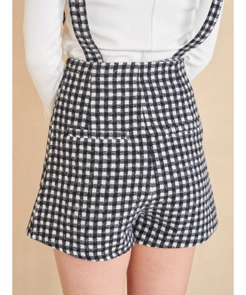 Darich(ダーリッチ)の「ハイウエストサスペンダーショートパンツ(その他パンツ・レディース・ブラウン/ブラック/チェック・M/S)」の18枚目の写真