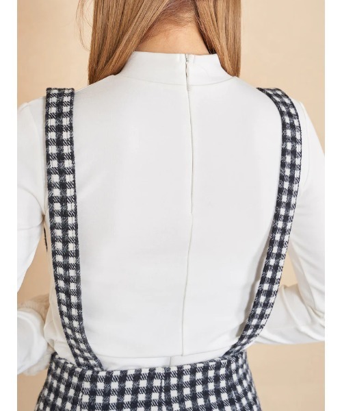 Darich(ダーリッチ)の「ハイウエストサスペンダーショートパンツ(その他パンツ・レディース・ブラウン/ブラック/チェック・M/S)」の20枚目の写真