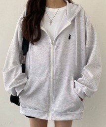 Dalfwin | ラビット刺繍ドルマンスリーブスウェットパーカー(スウェット)