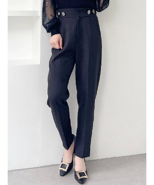 RESEXXY（リゼクシー）の「ハイウエストテーパードパンツ（その他パンツ・レディース・アイボリー/ブルー/ブラック・FREE）」の3枚目の写真