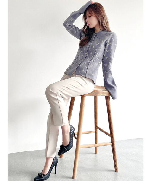 RESEXXY（リゼクシー）の「ハイウエストテーパードパンツ（その他パンツ・レディース・アイボリー/ブルー/ブラック・FREE）」の13枚目の写真