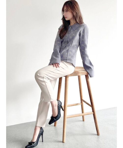 RESEXXY（リゼクシー）の「ハイウエストテーパードパンツ（その他パンツ・レディース・アイボリー/ブルー/ブラック・FREE）」の14枚目の写真