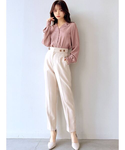 RESEXXY（リゼクシー）の「ハイウエストテーパードパンツ（その他パンツ・レディース・アイボリー/ブルー/ブラック・FREE）」の16枚目の写真