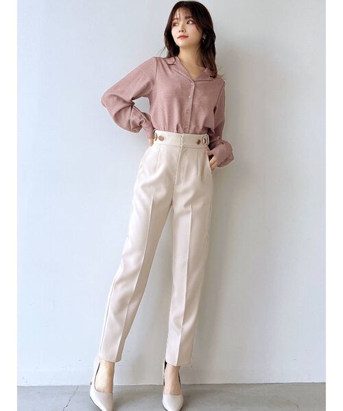 RESEXXY（リゼクシー）の「ハイウエストテーパードパンツ（その他パンツ・レディース・アイボリー/ブルー/ブラック・FREE）」の17枚目の写真