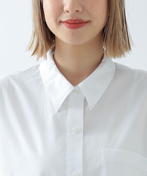 Ray BEAMS(レイビームス)の「Ray BEAMS / カットアウト スリーブ シャツ(シャツ/ブラウス・レディース・ホワイト/ブルー・ONE SIZE)」の21枚目の写真