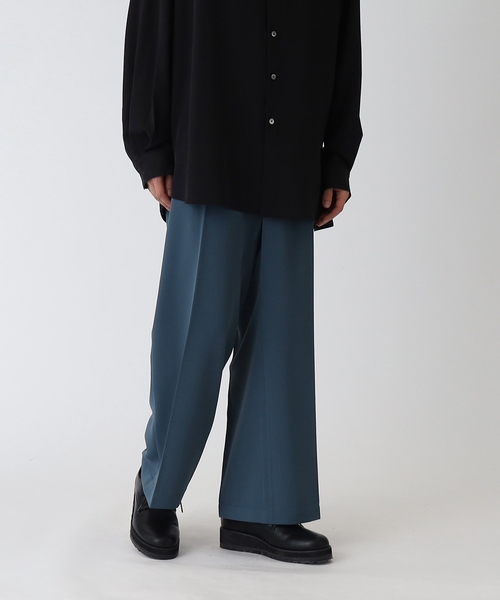 tk.TAKEO KIKUCHI（ティーケータケオキクチ）の「◆カラーワイドフレアパンツ（その他パンツ・メンズ・ブルー/ベビーピンク/アイボリー/グリーン/ブラック/マスタード/レンガ・02/03/66）」の20枚目の写真