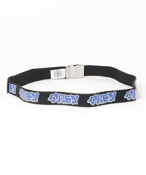 OBEY（オベイ）の「OBEY/オベイ　タギングロゴガチャベルト（ベルト・メンズ・グリーン/ブラック・FREE）」の4枚目の写真
