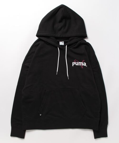 PUMA(プーマ)の「PUMA プーマ ウィメンズ PUMA TEAM フーディー(スウェット・レディース・ピンク/ライトグレー/ブラック・MEDIUM/SMALL/LARGE/X-SMALL)」の20枚目の写真