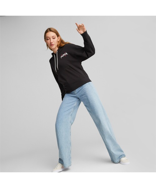 PUMA(プーマ)の「PUMA プーマ ウィメンズ PUMA TEAM フーディー(スウェット・レディース・ピンク/ライトグレー/ブラック・MEDIUM/SMALL/LARGE/X-SMALL)」の19枚目の写真