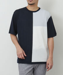 Stutostein Nolley's | 切替ニットTシャツ（吸水速乾・消臭抗菌加工素材）(ニット/セーター)