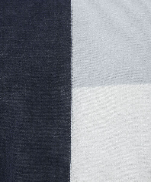 Stutostein Nolley's（シュテットシュタインノーリーズ）の「切替ニットTシャツ（吸水速乾・消臭抗菌加工素材）（ニット/セーター・メンズ・ネイビー/グレー系その他/ブルー系その他・M/L）」の6枚目の写真