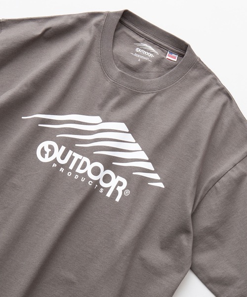 OUTDOOR PRODUCTS APPAREL(アウトドアプロダクツアパレル)の「USAコットン ロゴプリント ビッグシルエット Tシャツ(Tシャツ/カットソー・メンズ・ホワイト/チャコールグレー/カーキ/ブラウン/ブラック/ブルー系その他・X-LARGE/LARGE/MEDIUM)」の5枚目の写真