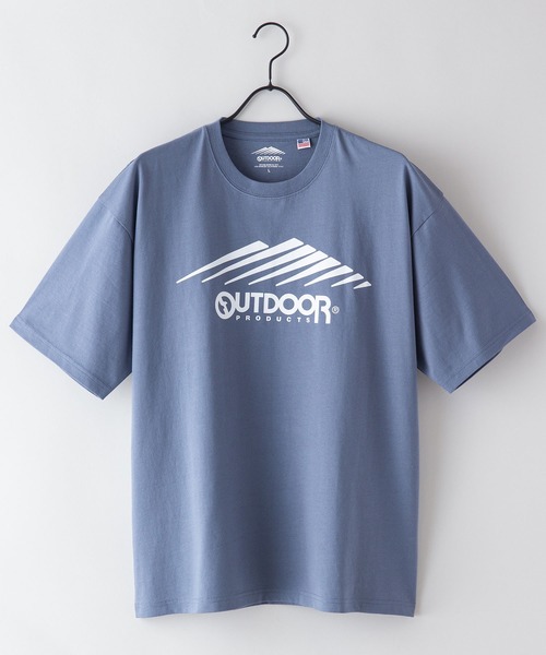 OUTDOOR PRODUCTS APPAREL(アウトドアプロダクツアパレル)の「USAコットン ロゴプリント ビッグシルエット Tシャツ(Tシャツ/カットソー・メンズ・ホワイト/チャコールグレー/カーキ/ブラウン/ブラック/ブルー系その他・X-LARGE/LARGE/MEDIUM)」の12枚目の写真