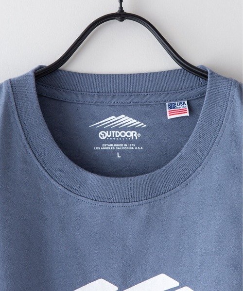 OUTDOOR PRODUCTS APPAREL(アウトドアプロダクツアパレル)の「USAコットン ロゴプリント ビッグシルエット Tシャツ(Tシャツ/カットソー・メンズ・ホワイト/チャコールグレー/カーキ/ブラウン/ブラック/ブルー系その他・X-LARGE/LARGE/MEDIUM)」の13枚目の写真