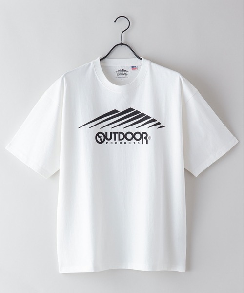 OUTDOOR PRODUCTS APPAREL(アウトドアプロダクツアパレル)の「USAコットン ロゴプリント ビッグシルエット Tシャツ(Tシャツ/カットソー・メンズ・ホワイト/チャコールグレー/カーキ/ブラウン/ブラック/ブルー系その他・X-LARGE/LARGE/MEDIUM)」の7枚目の写真