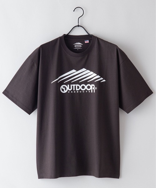 OUTDOOR PRODUCTS APPAREL(アウトドアプロダクツアパレル)の「USAコットン ロゴプリント ビッグシルエット Tシャツ(Tシャツ/カットソー・メンズ・ホワイト/チャコールグレー/カーキ/ブラウン/ブラック/ブルー系その他・X-LARGE/LARGE/MEDIUM)」の10枚目の写真