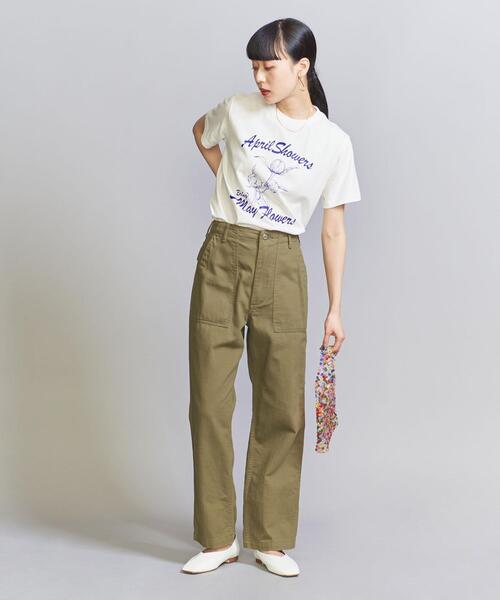 WAVE UNION（ウェーブユニオン）の「＜WAVE UNION＞FLOWER Tシャツ（Tシャツ/カットソー・レディース・ホワイト・M）」の12枚目の写真