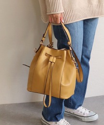 【MIAN】巾着2wayショルダー LOTUS 2221-217-1