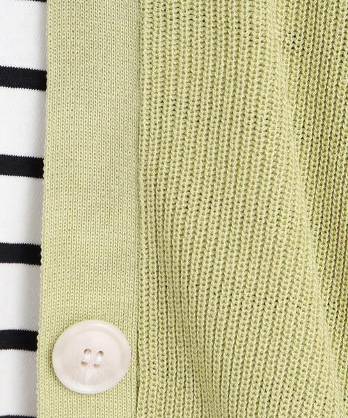 DRESKIP（ドレスキップ）の「◆片畦編ドルマンVネックニットカーディガン（カーディガン/ボレロ・レディース・黄緑系/ナチュラル/ブラック・02/03）」の16枚目の写真