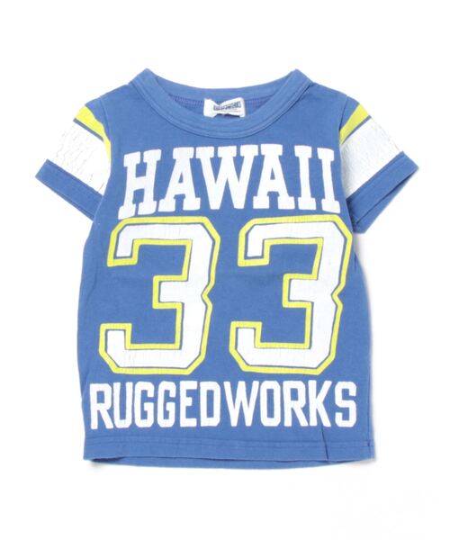 RUGGEDWORKS(ラゲッドワークス)の「ドットイカリランクル(Tシャツ/カットソー・キッズ・ブルー・100/90)」の1枚目の写真
