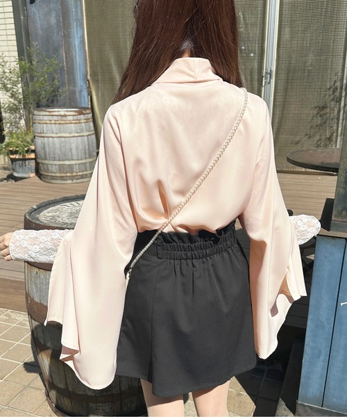 スリットスリーブボウタイブラウス【ZOZOTOWN限定アイテム】（シャツ