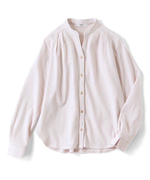 IEDIT（イディット）の「ＩＥＤＩＴ　抗菌防臭がうれしい　きちんとシャツ見えして伸びやかな美ノビシャツブラウス（シャツ/ブラウス・レディース・ブルー/ネイビー/ピンク系その他・MEDIUM/X-LARGE/LARGE/XX-LARGE/SMALL/XXX-LARGE）」の3枚目の写真