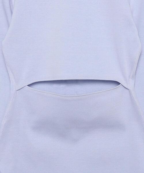 H ビューティー&ユース コットンバックオープンプルオーバー　スリットカットソー H BEAUTY&YOUTH UNITED ARROWS（エイチビューティーアンドユース