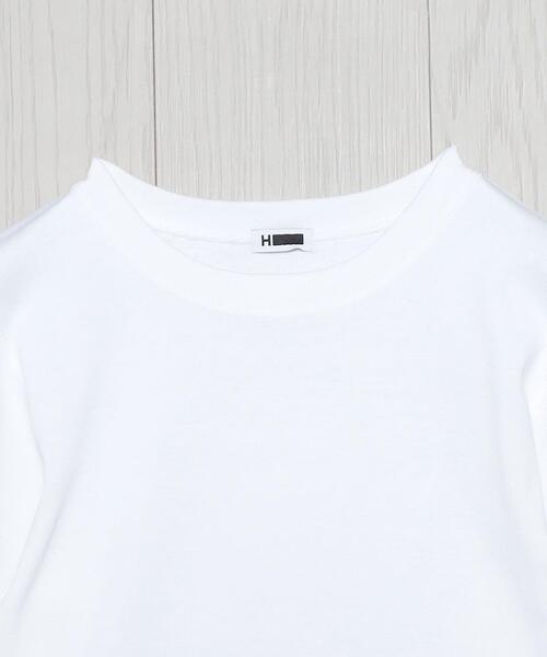 H ビューティー&ユース コットンバックオープンプルオーバー　スリットカットソー H BEAUTY&YOUTH UNITED ARROWS（エイチビューティーアンドユース