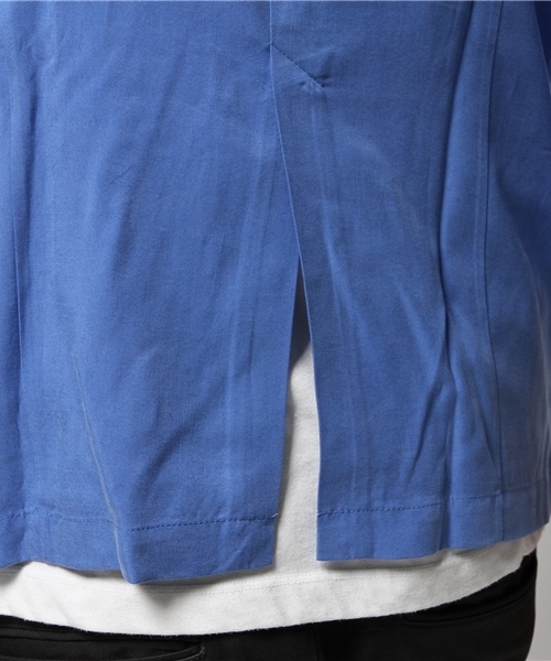 OUTLET（アウトレット）の「【Ciaopanic】テンセル1Bテーラー（テーラードジャケット・メンズ・ネイビー/ブルー・MEDIUM/LARGE）」の5枚目の写真