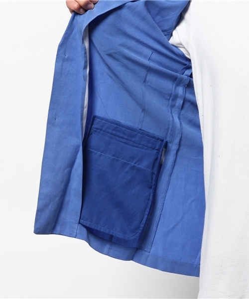 OUTLET（アウトレット）の「【Ciaopanic】テンセル1Bテーラー（テーラードジャケット・メンズ・ネイビー/ブルー・MEDIUM/LARGE）」の6枚目の写真