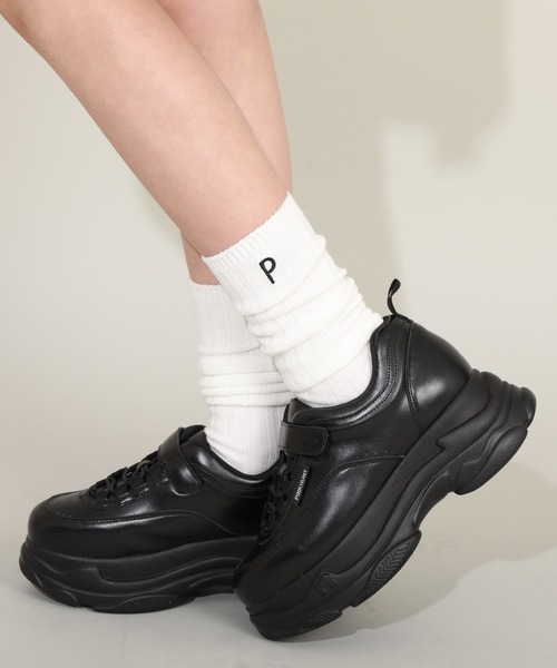 PINKHUNT（ピンクハント）の「PINKHUNT ダッドスニーカー 8108（スニーカー・キッズ・ブラック/ホワイト・LARGE/S size/M size）」の7枚目の写真