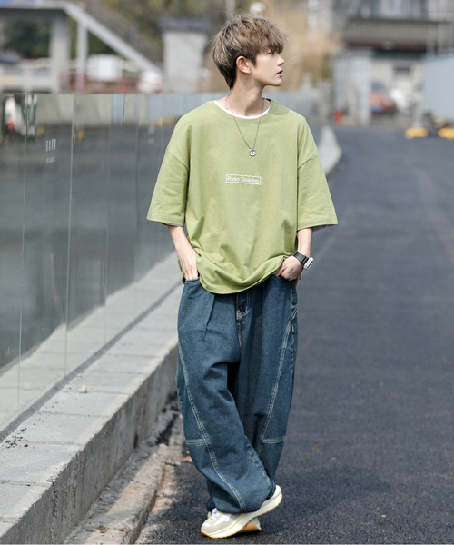 neos（ネオス）の「【neos -addictive design-】ビッグシルエット バックフォト ロゴ プリント クルーネック Tシャツ（Tシャツ/カットソー・メンズ・ホワイト/グリーン/ブラック/ブルーグレー・MEDIUM/LARGE/X-LARGE）」の21枚目の写真